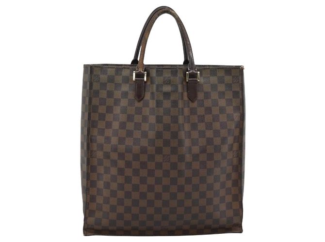 LOUIS VUITTON Damier Ebene Sac Plat Hand Bag N51140 LV Auth 184136 - vista 2