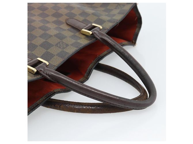 LOUIS VUITTON Damier Ebene Sac Plat Hand Bag N51140 LV Auth 184136 - vista 7