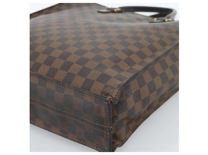 LOUIS VUITTON Damier Ebene Sac Plat Hand Bag N51140 LV Auth 184136 - vista 9