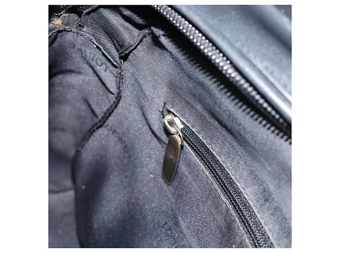 Bolso de mano LOEWE de cuero negro plata Auth ka4565A - vista 20