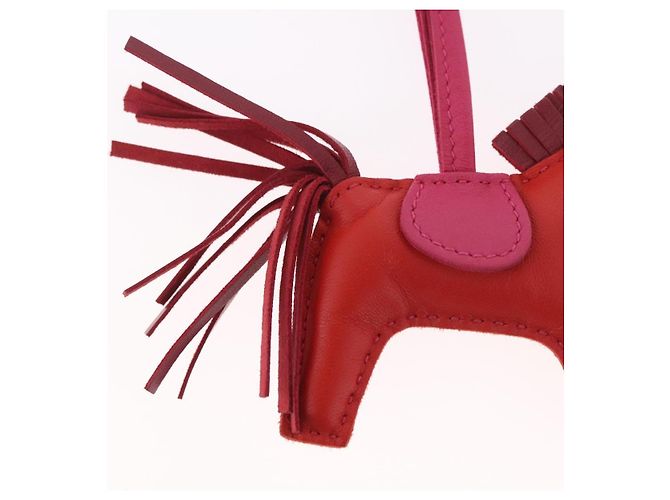 Hermès Charm HERMES Rodeo PM in pelle rosso Auth 184240M - vista 10