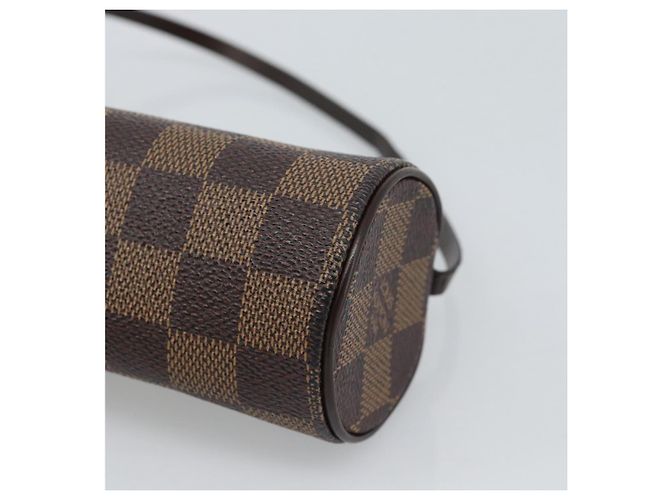 LOUIS VUITTON Damier Ebene Papillon Pouch LV Auth 184346 - vista 16