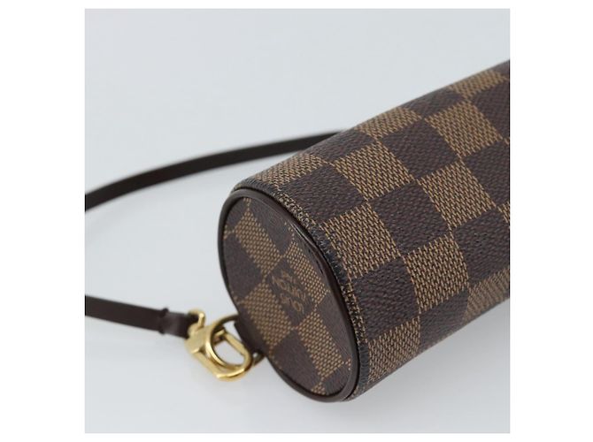 LOUIS VUITTON Damier Ebene Papillon Pouch LV Auth 184346 - vista 17