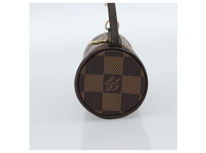 LOUIS VUITTON Damier Ebene Papillon Pouch LV Auth 184346 - vista 3