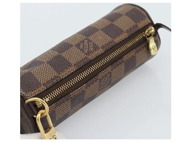 LOUIS VUITTON Damier Ebene Papillon Pouch LV Auth 184346 - vista 6