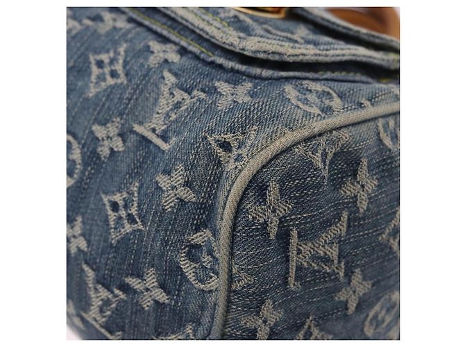LOUIS VUITTON Borsa Monogram Denim Neo Speedy Blu M95019 LV Auth 184295A - vista 15