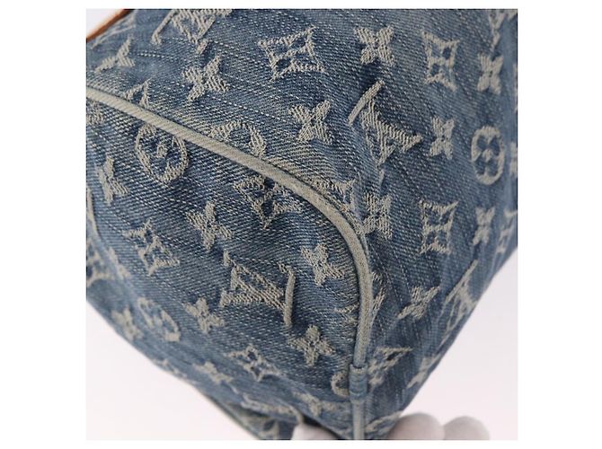 LOUIS VUITTON Borsa Monogram Denim Neo Speedy Blu M95019 LV Auth 184295A - vista 16