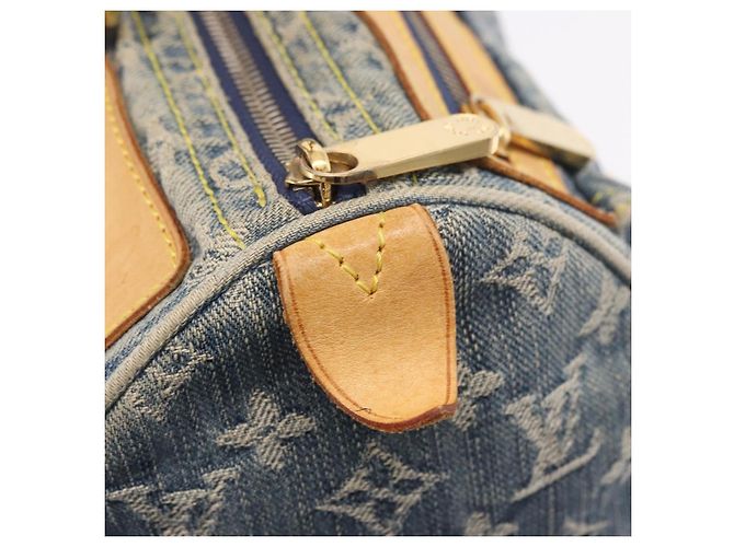 LOUIS VUITTON Borsa Monogram Denim Neo Speedy Blu M95019 LV Auth 184295A - vista 17