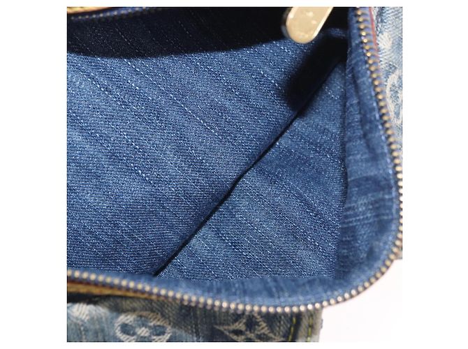 LOUIS VUITTON Borsa Monogram Denim Neo Speedy Blu M95019 LV Auth 184295A - vista 24