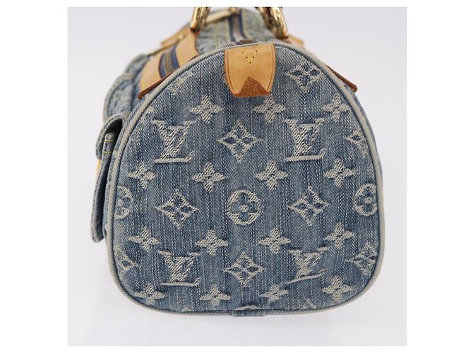 LOUIS VUITTON Borsa Monogram Denim Neo Speedy Blu M95019 LV Auth 184295A - vista 3
