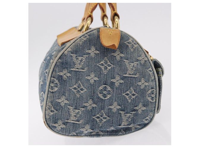 LOUIS VUITTON Borsa Monogram Denim Neo Speedy Blu M95019 LV Auth 184295A - vista 4