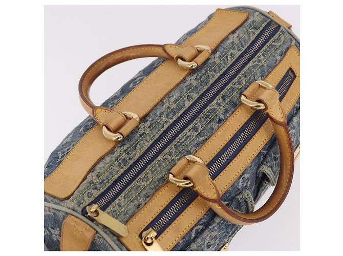 LOUIS VUITTON Borsa Monogram Denim Neo Speedy Blu M95019 LV Auth 184295A - vista 6