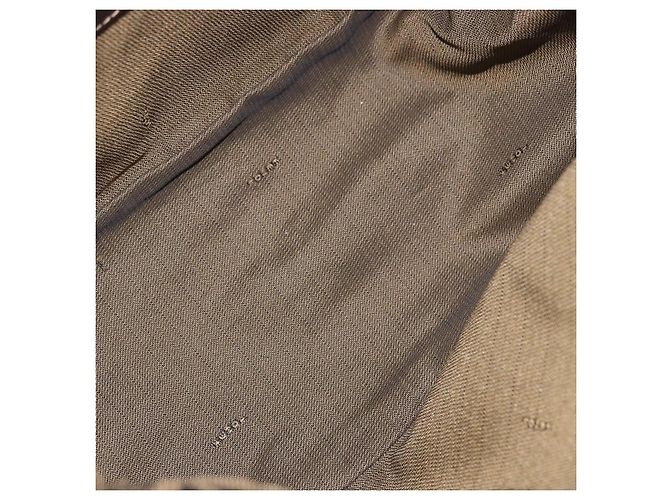 FENDI Zucca Canvas Mamma Baguette Borsa a Spalla Nero Marrone Oro Auth am11782V D'oro - vista 11