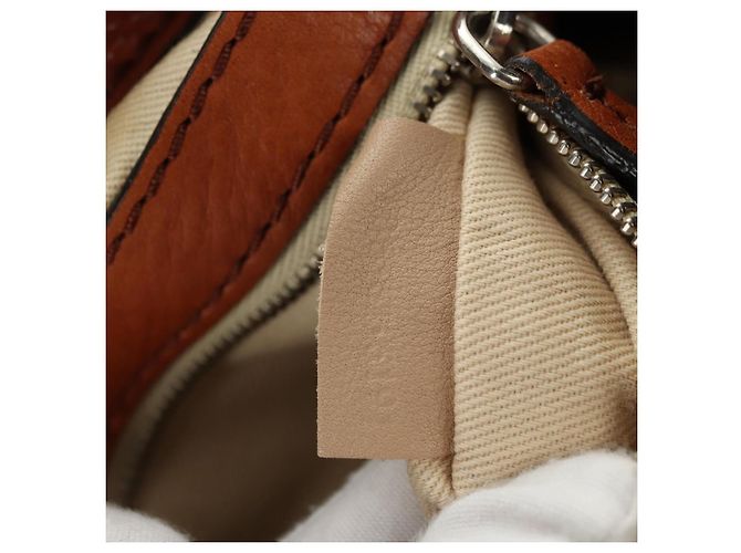 Chloé Borsa Mini Paddington Chloe in pelle marrone argento oro Autentica am11785SAM D'oro - vista 11
