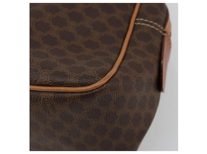 Céline Borsa CELINE Macadam Canvas PVC Pelle Marrone Oro Auth 182920A D'oro - vista 9