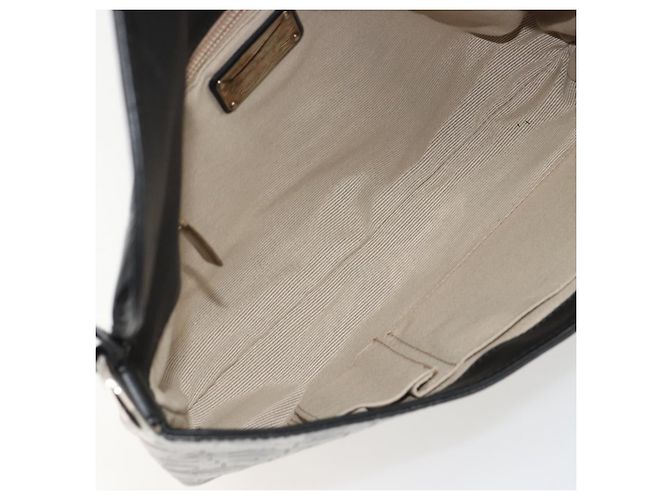 Borsa a tracolla Salvatore Ferragamo in vernice nero argento ka4653 - vista 11