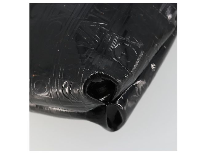 Borsa a tracolla Salvatore Ferragamo in vernice nero argento ka4653 - vista 14