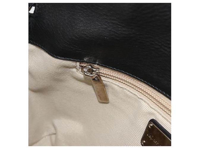 Borsa a tracolla Salvatore Ferragamo in vernice nero argento ka4653 - vista 21