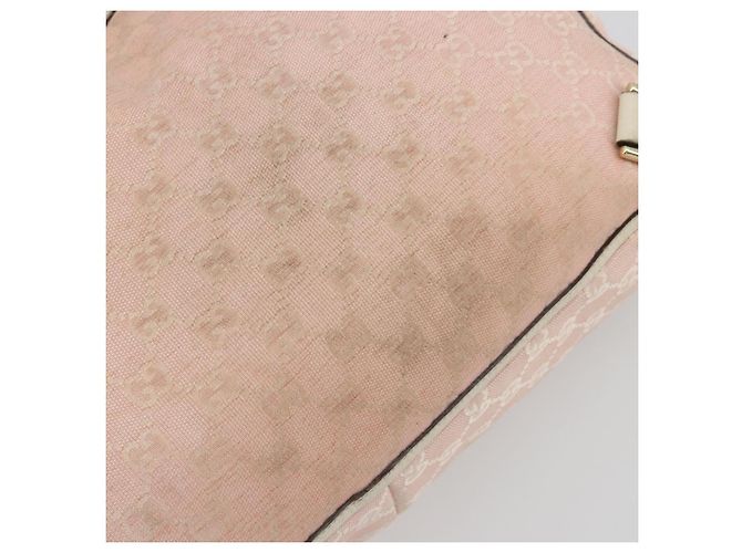 Sac cabas GUCCI GG Canvas Rose Or 141472 Auth am11704 Doré - vue 10
