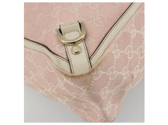 Sac cabas GUCCI GG Canvas Rose Or 141472 Auth am11704 Doré - vue 14