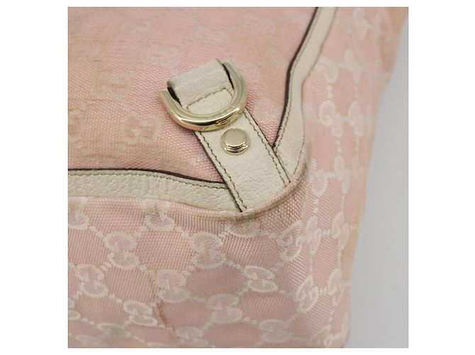 Sac cabas GUCCI GG Canvas Rose Or 141472 Auth am11704 Doré - vue 15