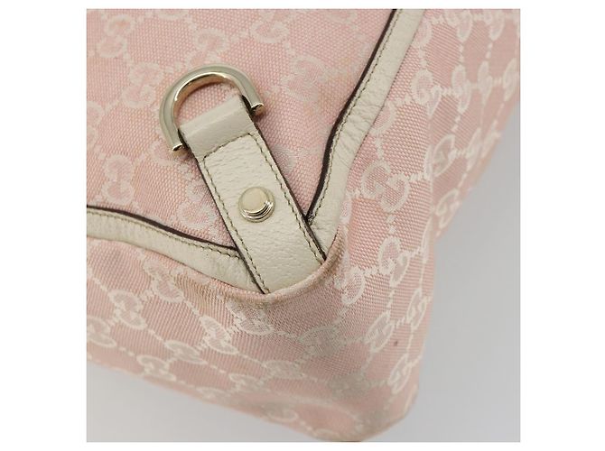 Sac cabas GUCCI GG Canvas Rose Or 141472 Auth am11704 Doré - vue 16