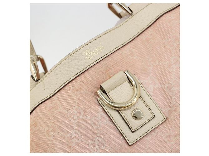 Sac cabas GUCCI GG Canvas Rose Or 141472 Auth am11704 Doré - vue 17
