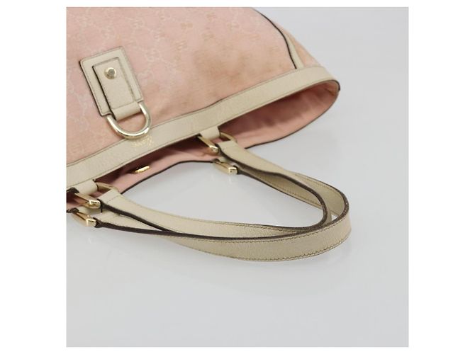 Sac cabas GUCCI GG Canvas Rose Or 141472 Auth am11704 Doré - vue 7