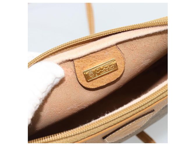 Borsa a tracolla GUCCI Micro GG Supreme PVC Beige Oro 007 123 0428 Auth 183690 D'oro - vista 17