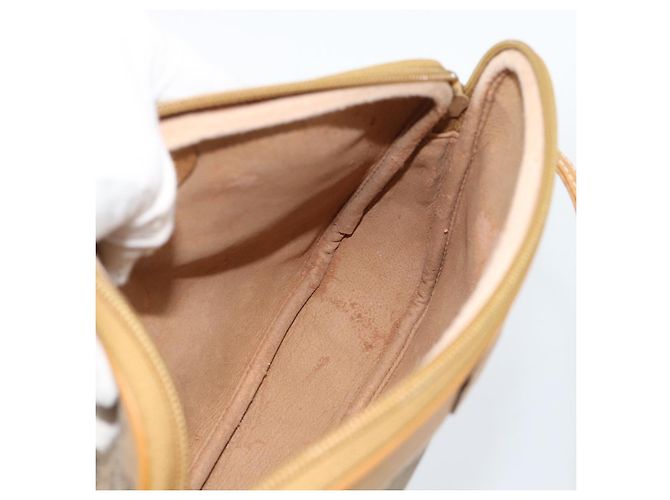 Borsa a tracolla GUCCI Micro GG Supreme PVC Beige Oro 007 123 0428 Auth 183690 D'oro - vista 18