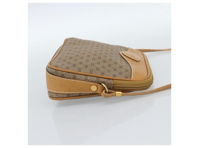 Borsa a tracolla GUCCI Micro GG Supreme PVC Beige Oro 007 123 0428 Auth 183690 D'oro - vista 4