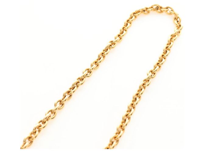 Collana CHANEL CC metallizzata Gold Tone CC Auth am11747SAM - vista 10