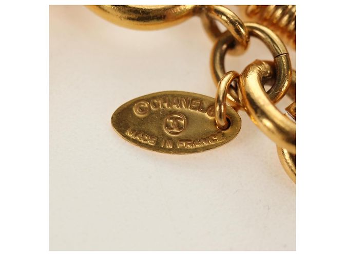 Collana CHANEL CC metallizzata Gold Tone CC Auth am11747SAM - vista 17