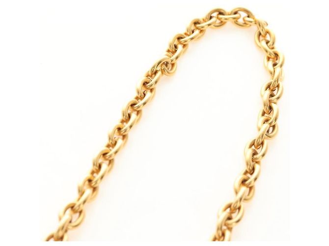 Collana CHANEL CC metallizzata Gold Tone CC Auth am11747SAM - vista 6