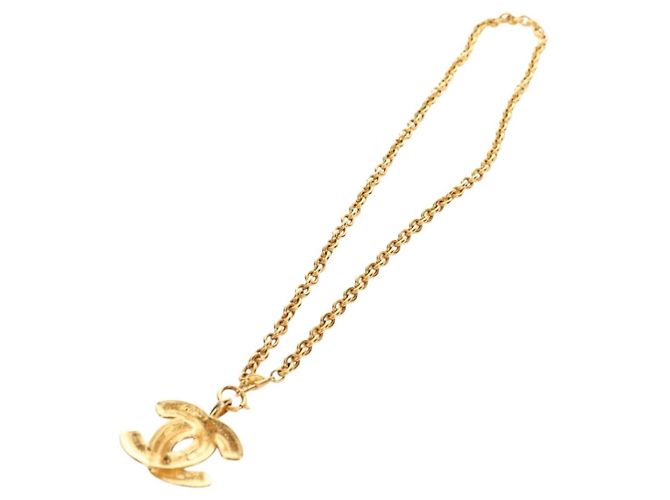 Collana CHANEL CC metallizzata Gold Tone CC Auth am11747SAM - vista 7
