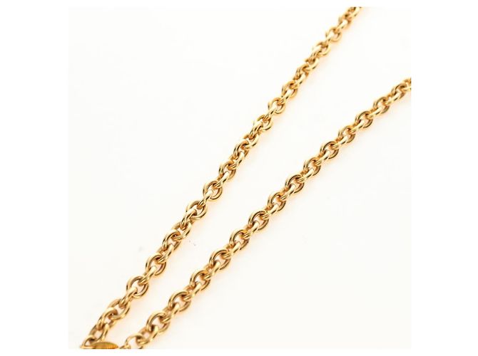 Collana CHANEL CC metallizzata Gold Tone CC Auth am11747SAM - vista 9
