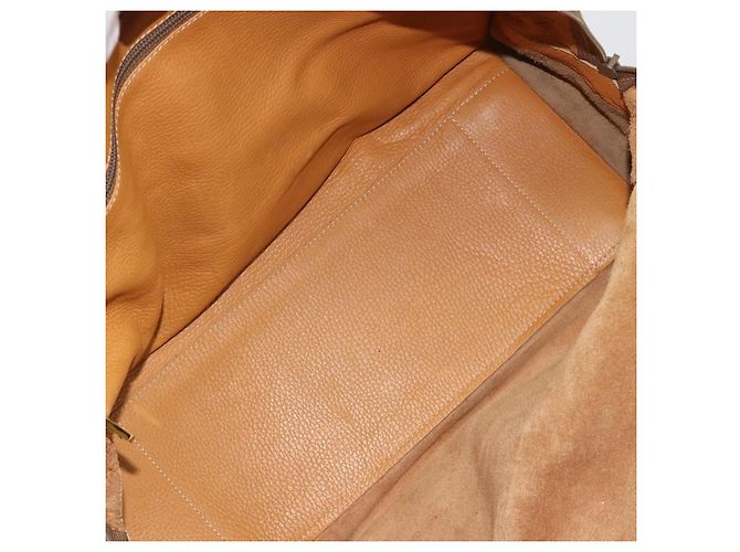 LOEWE Anagram Amazona 40 Hand Bag Pelle Beige Oro Autentico 182640 - vista 12