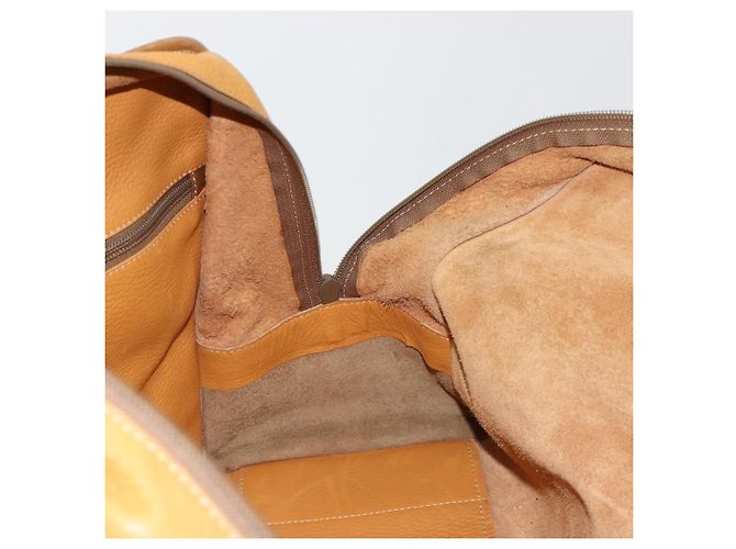 LOEWE Anagram Amazona 40 Hand Bag Pelle Beige Oro Autentico 182640 - vista 19