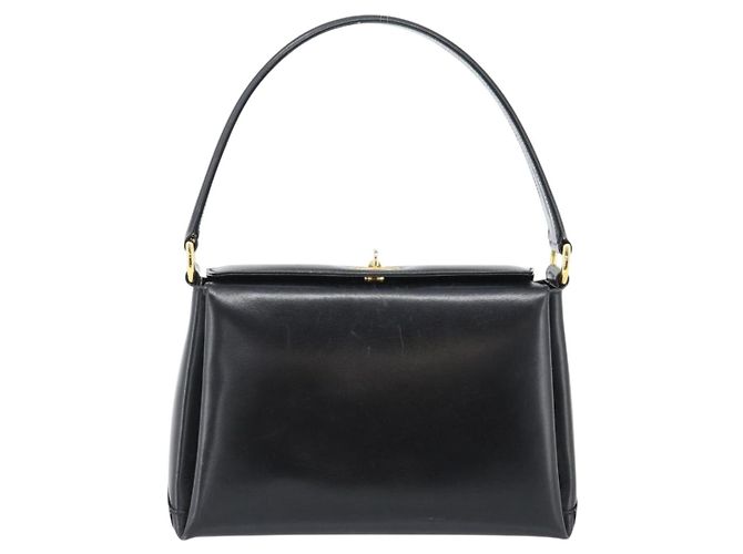 Borsa GUCCI in pelle nera e oro Auth 183374 Nero D'oro - vista 13
