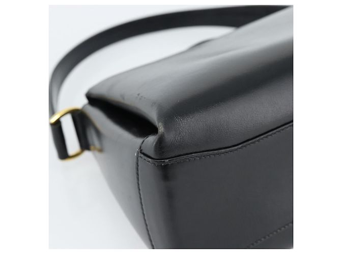Borsa GUCCI in pelle nera e oro Auth 183374 Nero D'oro - vista 14