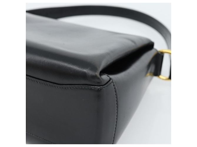 Borsa GUCCI in pelle nera e oro Auth 183374 Nero D'oro - vista 15