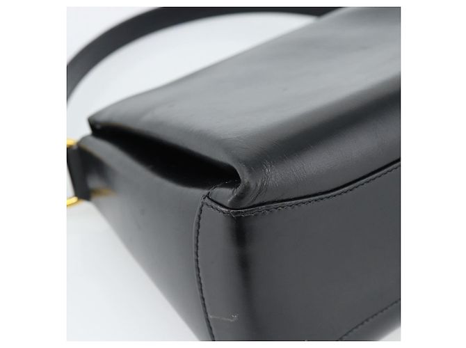 Borsa GUCCI in pelle nera e oro Auth 183374 Nero D'oro - vista 16