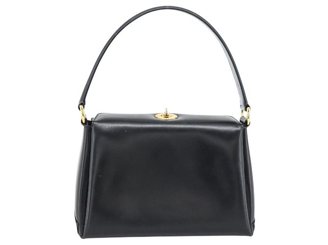 Borsa GUCCI in pelle nera e oro Auth 183374 Nero D'oro - vista 2