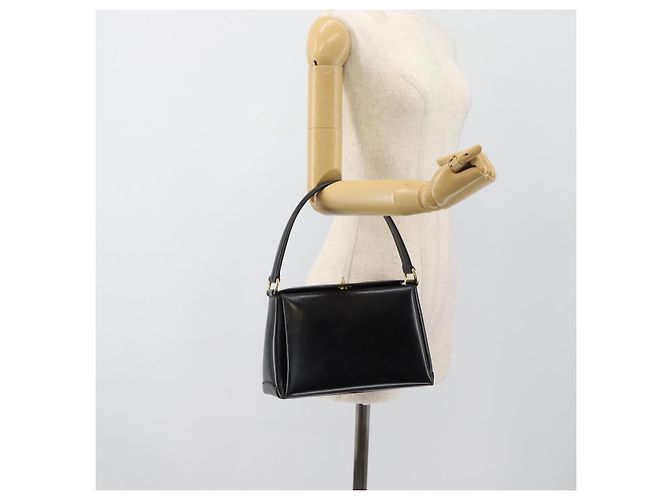 Borsa GUCCI in pelle nera e oro Auth 183374 Nero D'oro - vista 27