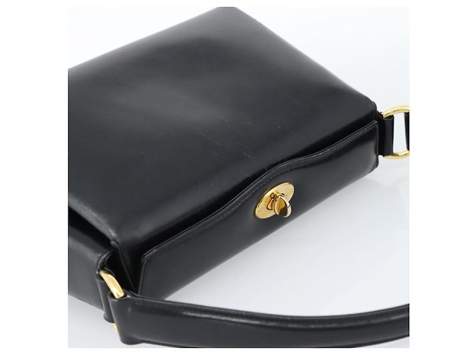 Borsa GUCCI in pelle nera e oro Auth 183374 Nero D'oro - vista 6