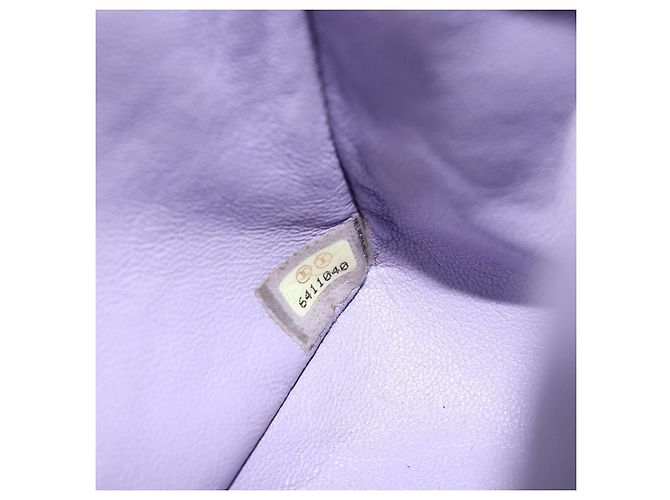 CHANEL Mini Matelasse 17 Chain Bag Cotton Lavende Gold CC Auth 182741SAM D'oro Lavanda - vista 10