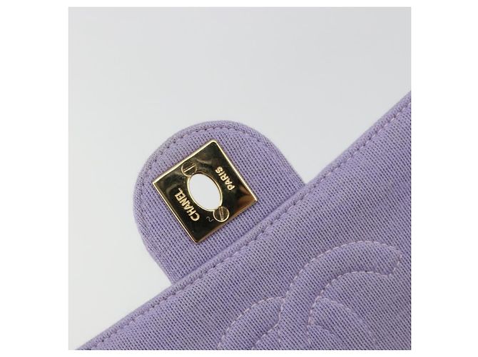 CHANEL Mini Matelasse 17 Chain Bag Cotton Lavende Gold CC Auth 182741SAM D'oro Lavanda - vista 20