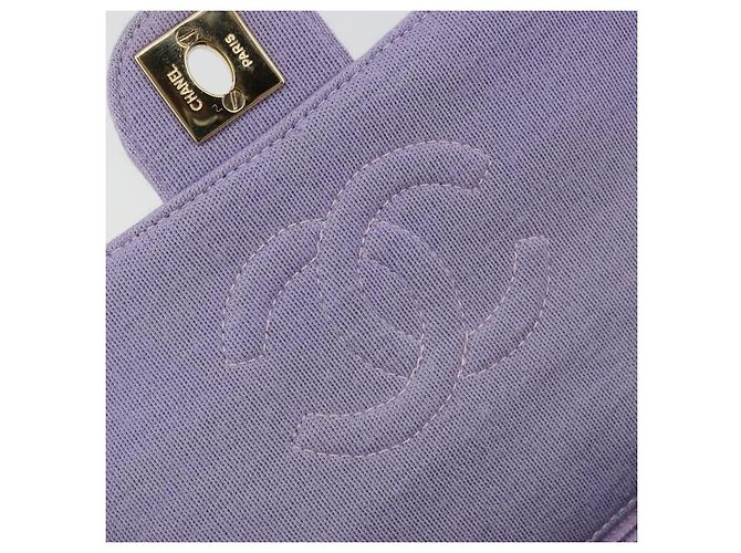 CHANEL Mini Matelasse 17 Chain Bag Cotton Lavende Gold CC Auth 182741SAM D'oro Lavanda - vista 21