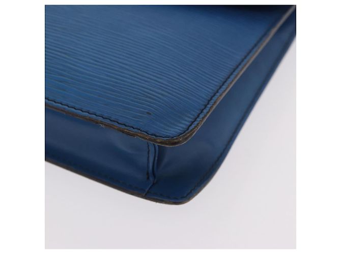 LOUIS VUITTON Epi Montaigne 27 Clutch Bag Blue M52655 LV Auth 184193 - vista 14