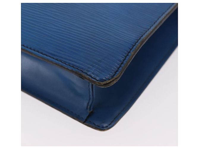 LOUIS VUITTON Epi Montaigne 27 Clutch Bag Blue M52655 LV Auth 184193 - vista 16